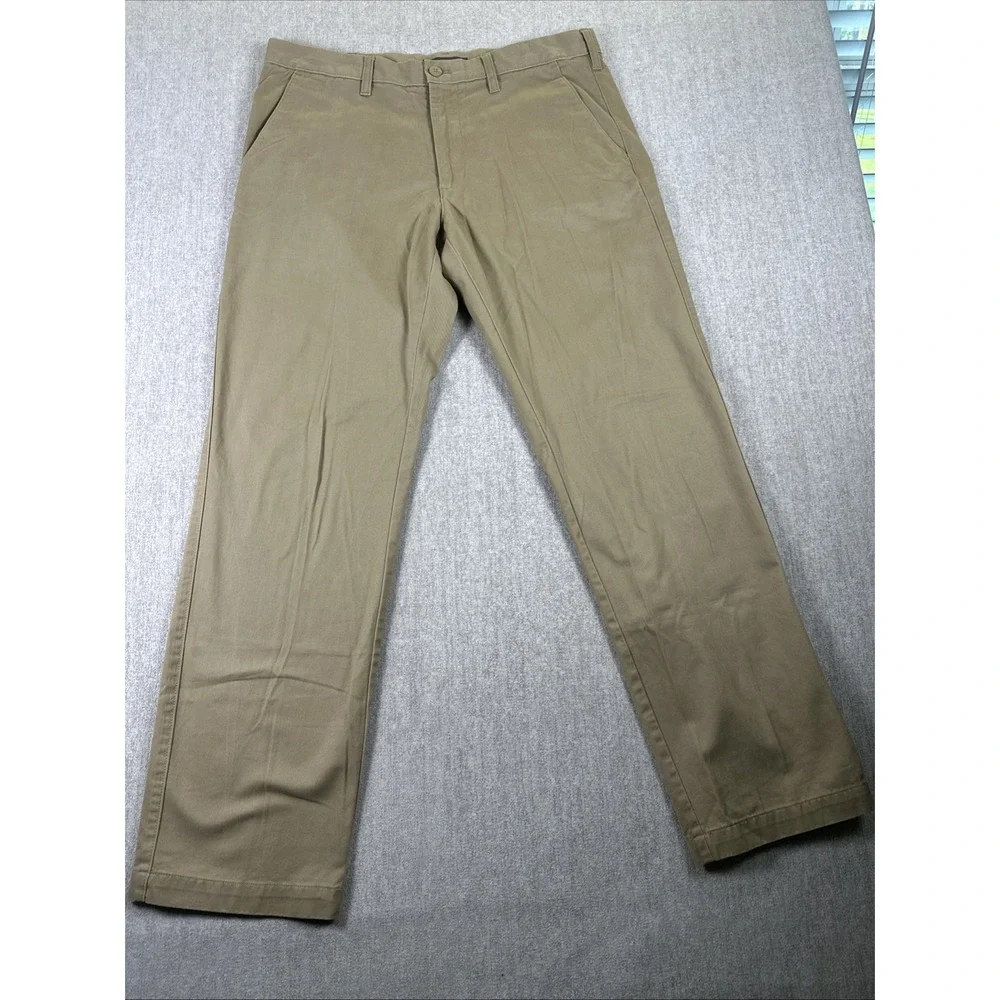 Eddie Bauer pants Men's‎ Pants 36x34 Khaki Straight Fit Casual Preppy Cotton